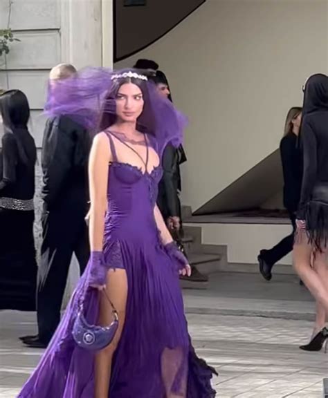 Emily Ratajkowski plays the bride for Versace campaign 